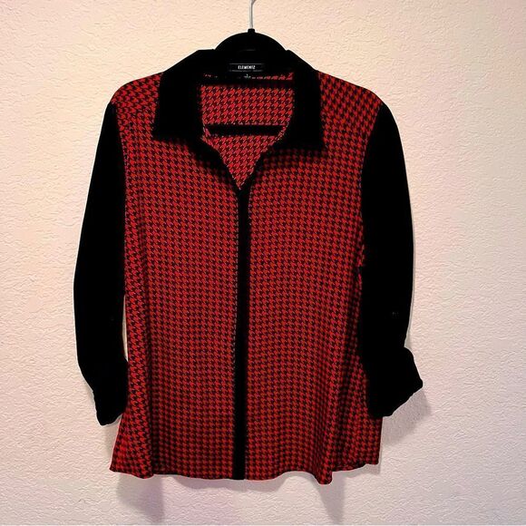 NWOT. Elementz Blouse. Perfect to Dress Up or Dress Down. - Picture 1 of 4
